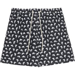 Saint Barth, Badkleding, Heren, Zwart, M, Zwart zee kleding met Bad Sharks