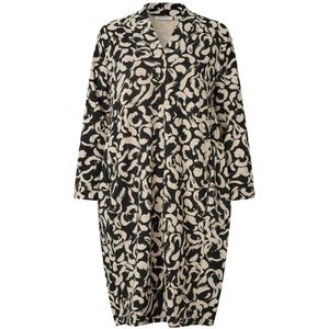 Masai, Kleedjes, Dames, Veelkleurig, XS, Tijdloze Zwart en Wit Gestreepte Tuniek