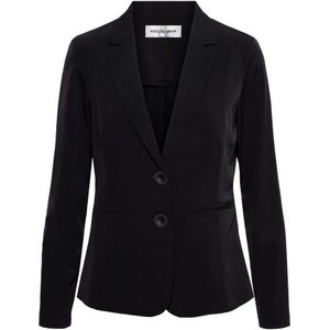 &Co Woman, Jassen, Dames, Zwart, 3Xl, Wol, Blazer dames, stijlvol en elegant