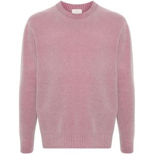 Altea, Truien, Heren, Paars, L, Heren Gebreide Trui Maglia Stijl