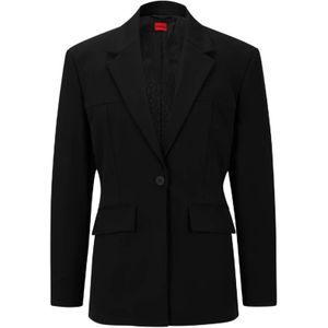 Hugo Boss, Jassen, Dames, Blauw, S, Stijlvolle Jas