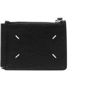 Maison Margiela, Accessoires, unisex, Zwart, ONE Size, Slanke Pincet Portemonnee