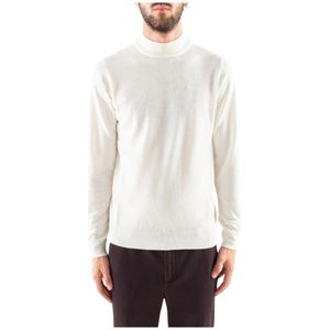 Corsinelabedoli, Truien, Heren, Wit, M, Wol, Turtleneck Jumpers in Extrafijne Wol