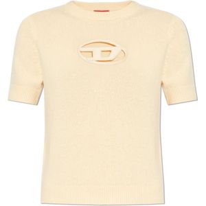 Diesel, Tops, Dames, Beige, S, Wol, Top M-Argarin-Ss