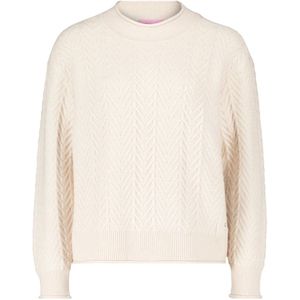Betty Barclay, Truien, Dames, Beige, M, Chunky Gebreide Trui met Gestructureerd Ontwerp