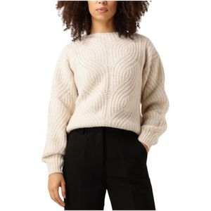 Freebird, Truien, Dames, Beige, M, Zachte Zand Trui Kathleen