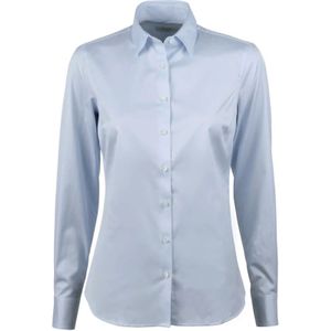 Stenströms, Blouses & Shirts, Dames, Blauw, 3Xl, Katoen, Lichtblauwe Stretch Overhemd