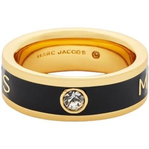 Marc Jacobs, Accessoires, Dames, Geel, 45 MM, Gouden Kristal Versierde Emaille Armband