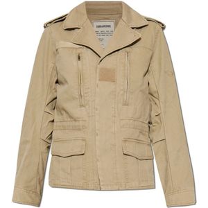 Zadig & Voltaire, Jassen, Dames, Beige, S, Katoen, Lichtgewicht Jas