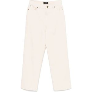 A.p.c., Jeans, Dames, Beige, W26, Katoen, New Sailor Jeans