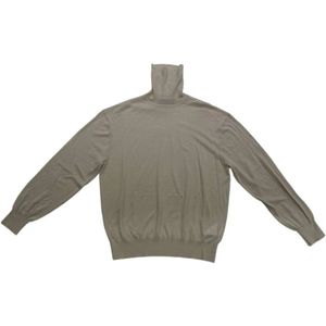 Neil Barrett, Truien, Heren, Beige, 2Xl, Wol, Kleine Bout Wol Dolcevita Trui