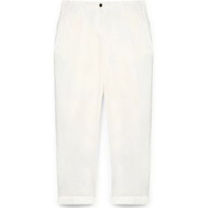 Fiorella Rubino, Broeken, Dames, Wit, 3Xl, Katoen, Katoenen ballonbroek