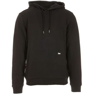 Woolrich, Sweatshirts & Hoodies, Heren, Zwart, S, Katoen, Hooded Sweatshirt