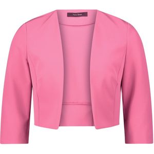 vera mont, Jassen, Dames, Roze, XL, Leer, Satin Bolero Jas met Plooien