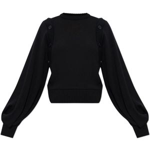 Comme des Garçons, Truien, Dames, Zwart, S, Wol, Wollen trui