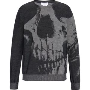 Alexander McQueen, Truien, Heren, Grijs, S, Grijze Sweater Collectie
