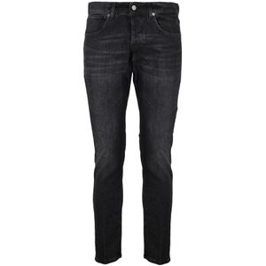 Dondup, Jeans, Heren, Zwart, W36, Denim, Stijlvolle Denim Jeans