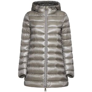 Herno, Mantels, Dames, Grijs, XL, Grijze Resort Jassen