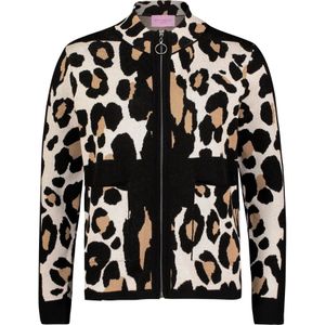 Betty Barclay, Truien, Dames, Veelkleurig, L, Dieren Jacquard Gebreide Jas