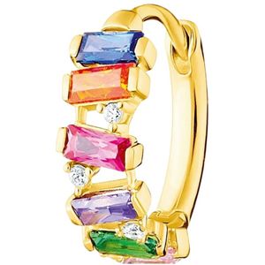 Thomas Sabo, Accessoires, Dames, Veelkleurig, ONE Size, Dames Enkele Creoolse Kleurrijke Stenen Goud Cr 665-488-7