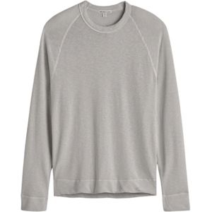 James Perse, Sweatshirts & Hoodies, Heren, Grijs, M, Stijlvol Sweatshirt Mxa 3278 Lmpt
