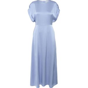 InWear, Kleedjes, Dames, Blauw, 2Xs, Polyester, Blauwe Serenity Jurk met Boothals