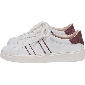 Eleventy, Schoenen, Heren, Wit, 39 EU, Suède, Bicolor Suède Tennissneakers