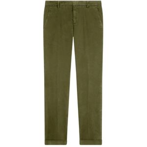 Dondup, Broeken, Heren, Groen, W33, Katoen, Gaubert Slim-fit broek