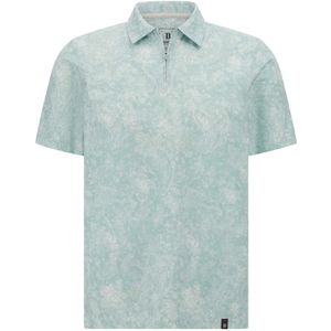 Boggi Milano, Tops, Heren, Groen, 3Xl, Katoen, Jersey polo shirt van katoenmix