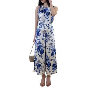Marella, Jumpsuits & Playsuits, Dames, Veelkleurig, M, Polyester, Bloemen jumpsuit voor vrouwen