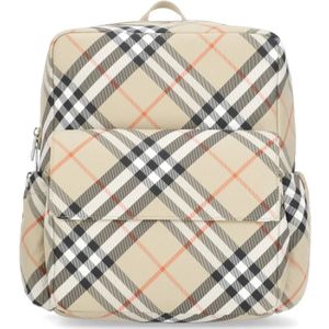 Burberry, Tassen, Dames, Beige, ONE Size, Kinderrugzak met ruitpatroon