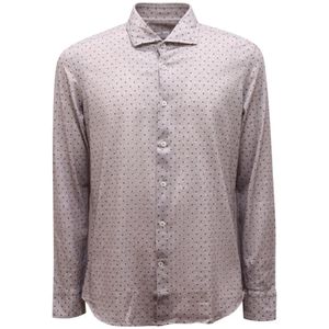 Sonrisa, Overhemden, Heren, Grijs, XL, Jersey Shirt Gemaakt in Italië