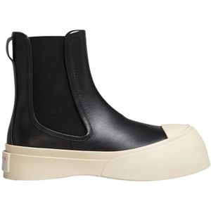 Marni, Schoenen, Dames, Zwart, 38 EU, Leer, Pablo Chelsea Boot