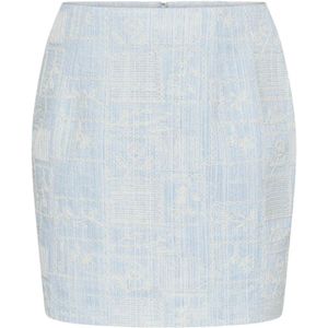 Sisters Point, Rokken, Dames, Blauw, L, Denim, Denim/Cream Newa Rok