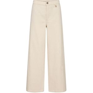 MOS Mosh, Broeken, Dames, Beige, W27, Katoen, Wijde Pijp Klei Broek