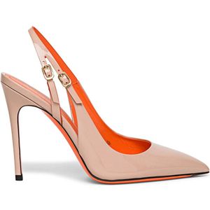 Santoni, Schoenen, Dames, Roze, 40 EU, Leer, Elegante pumps met uniek design