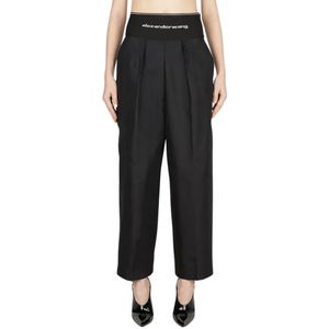 Alexander Wang, Broeken, Dames, Zwart, XS, Katoen, Broeken