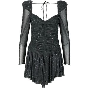 Rotate Birger Christensen, Kleedjes, Dames, Zwart, M, Polyester, Damesjurk