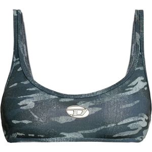 Diesel, Badkleding, Dames, Grijs, L, Polyester, Bikini top Ut-Bra-Top-Utlt