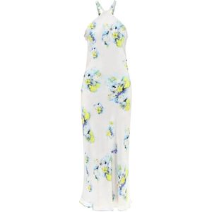 Max Mara Studio, Kleedjes, Dames, Wit, S, Lange jurk met unieke stijl