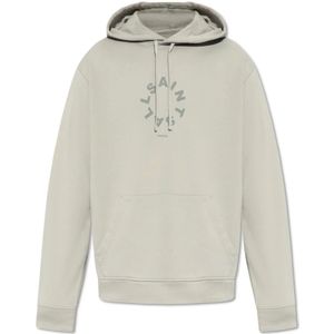 AllSaints, Sweatshirts & Hoodies, Heren, Grijs, S, Katoen, ‘Tierra’ Hoodie