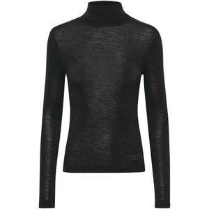 InWear, Truien, Dames, Zwart, XL, Rollneck Top
