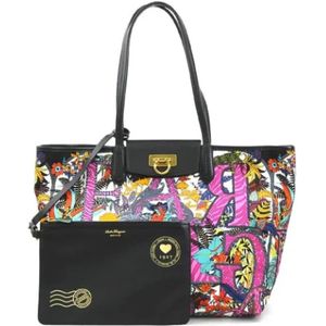 Salvatore Ferragamo Pre-owned, Pre-owned, Dames, Veelkleurig, ONE Size, Tweedehands leren schoudertassen