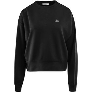 Lacoste, Sweatshirts & Hoodies, Dames, Zwart, M, Katoen, Dames Sweatshirt