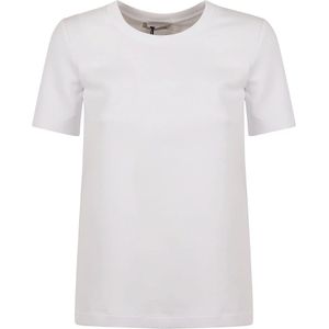 Max Mara, Tops, Dames, Wit, S, Katoen, Witte T-shirts en Polos Nancy