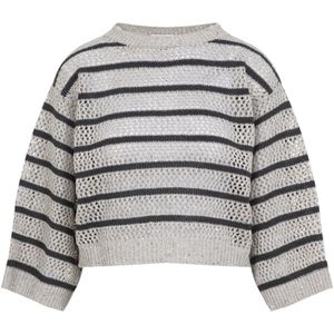 Brunello Cucinelli, Truien, Dames, Veelkleurig, XS, Nylon, Neutrale Trui