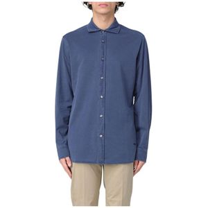 Woolrich, Overhemden, Heren, Blauw, M, Denim, Klassieke Denim Overhemd