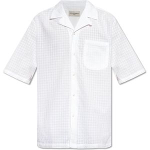 Officine Générale, Overhemden, Heren, Wit, S, Katoen, Overhemd met zak