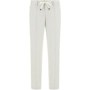 Boggi Milano, Broeken, Heren, Grijs, S, Katoen, Cotton Blend Jersey Broek