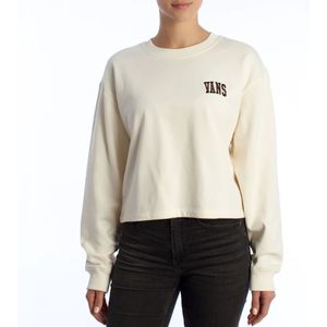 Vans, Sweatshirts & Hoodies, Dames, Beige, S, Katoen, Relaxed Urban Cropped Sweater